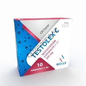 Тестостерон ципионат Biolex (10 ампул) 250мг/1мл