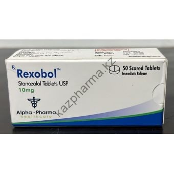 Rexobol (Станозолол, Винстрол) Alpha Pharma 50 таблеток (1таб 10 мг) - Акколь