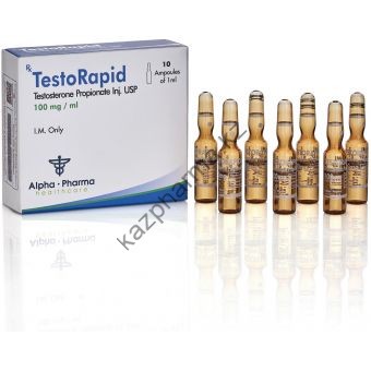 TestoRapid (Тестостерон пропионат) Alpha Pharma 10 ампул по 1мл (1амп 100 мг) - Акколь