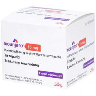 Mounjaro (Tirzepatide) раствор для п/к введ. 4 флакона 0,5 мл по 15 мг Акколь