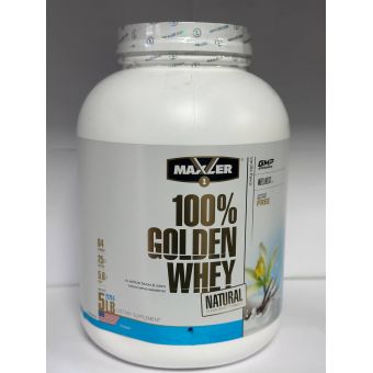 Протеин Maxler 100% Golden Whey Natural 5 lbs 2270 грамм (64 порц) Акколь