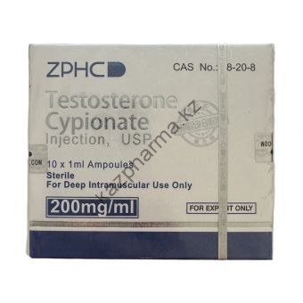 Тестостерон ципионат ZPHC (Testosterone Cypionate) 10 ампул по 1мл (1амп 250 мг) - Акколь