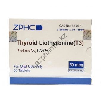T3 (Трийодтиронин) ZPHC 50 таблеток (1таб 25 мг) - Акколь