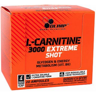 L- Карнитин Olimp L-Carnitine 3000 Extreme Shot (20 ампул по 25мл) - Акколь